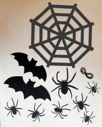 Kreativní sada - Pavučina Halloween se svítícími detaily