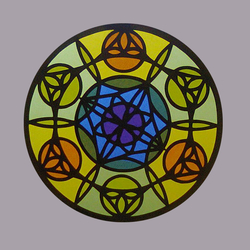 Kreativní sada - Mandala 2 - papírová vitráž