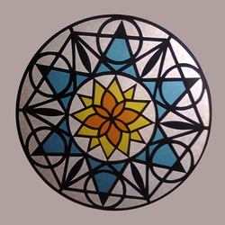 Relaxační vystřihovánky/nalepovánky Mandala