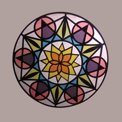 Kreativní sada - Mandala 1 - papírová vitráž