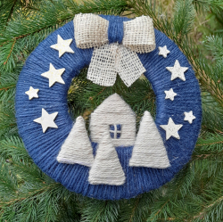 Věnec adventní s pomeranči - kopie