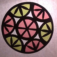 Kreativní sada - Mandala pro děti - papírová vitráž