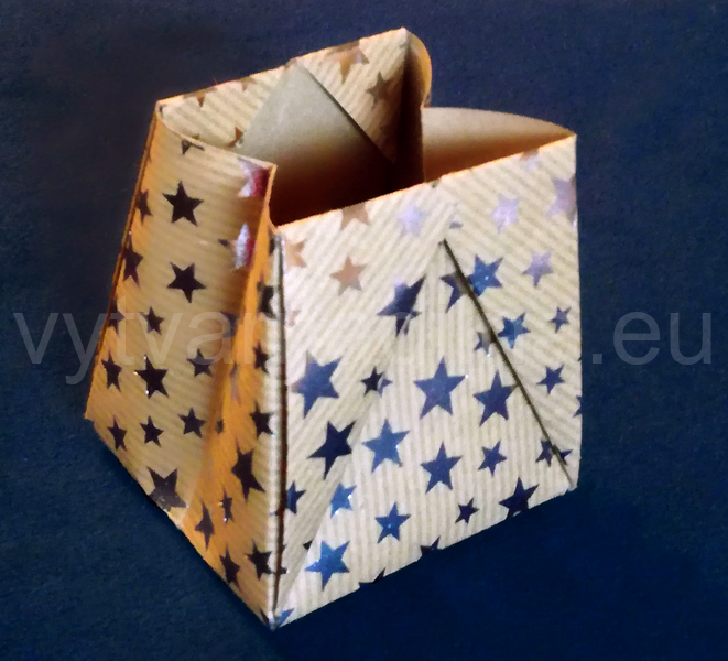 Dárkový papírový box - hvězdy