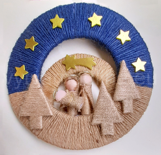 Věnec vánoční - Svatá rodina