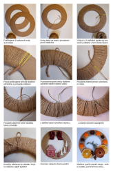 Návod na výrobu provázkového věnce